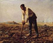 Jean Francois Millet The man with the Cut oil on canvas